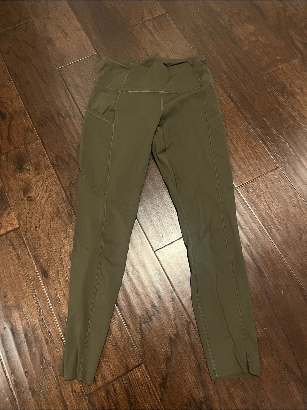 lululemon athletica Olive Green High-Waist Leggings